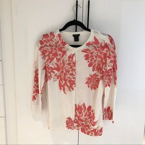 J Jill Button Front Cardigan Sweater